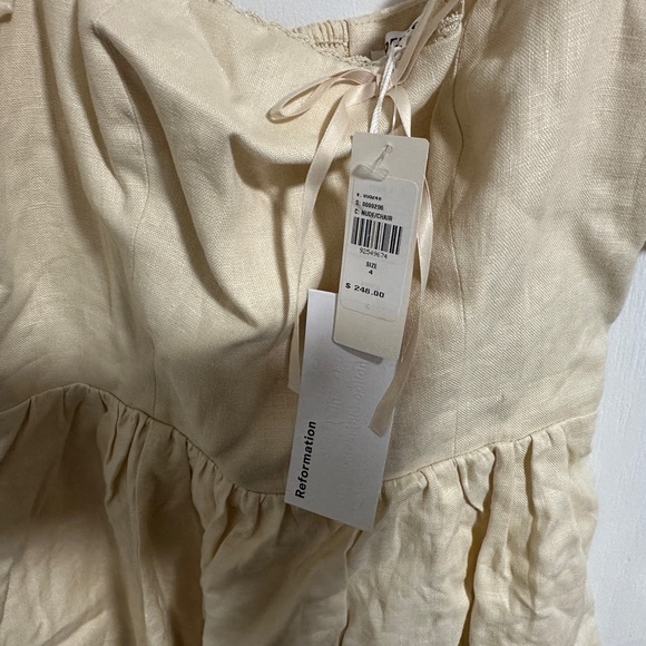NWT Reformation Malvina Linen Mini Dress (size 4) - Picture 7 of 10